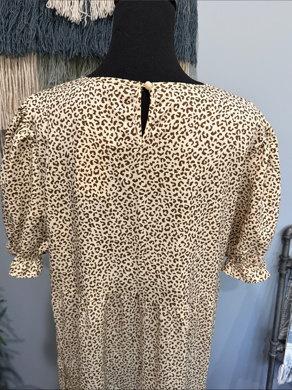 Nwt Prettygarden Leopard Print Tiered Midi Maxi Dress Large — image 8 of 8